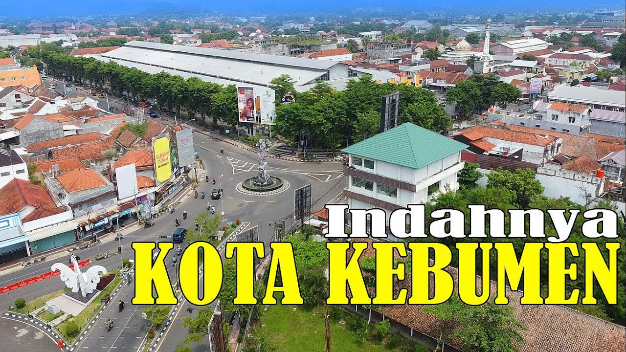 KOTA KEBUMEN DARI KETINGGIAN 100M PASCA PERBAIKAN JALAN SATU ARAH || VIDEO DRONE