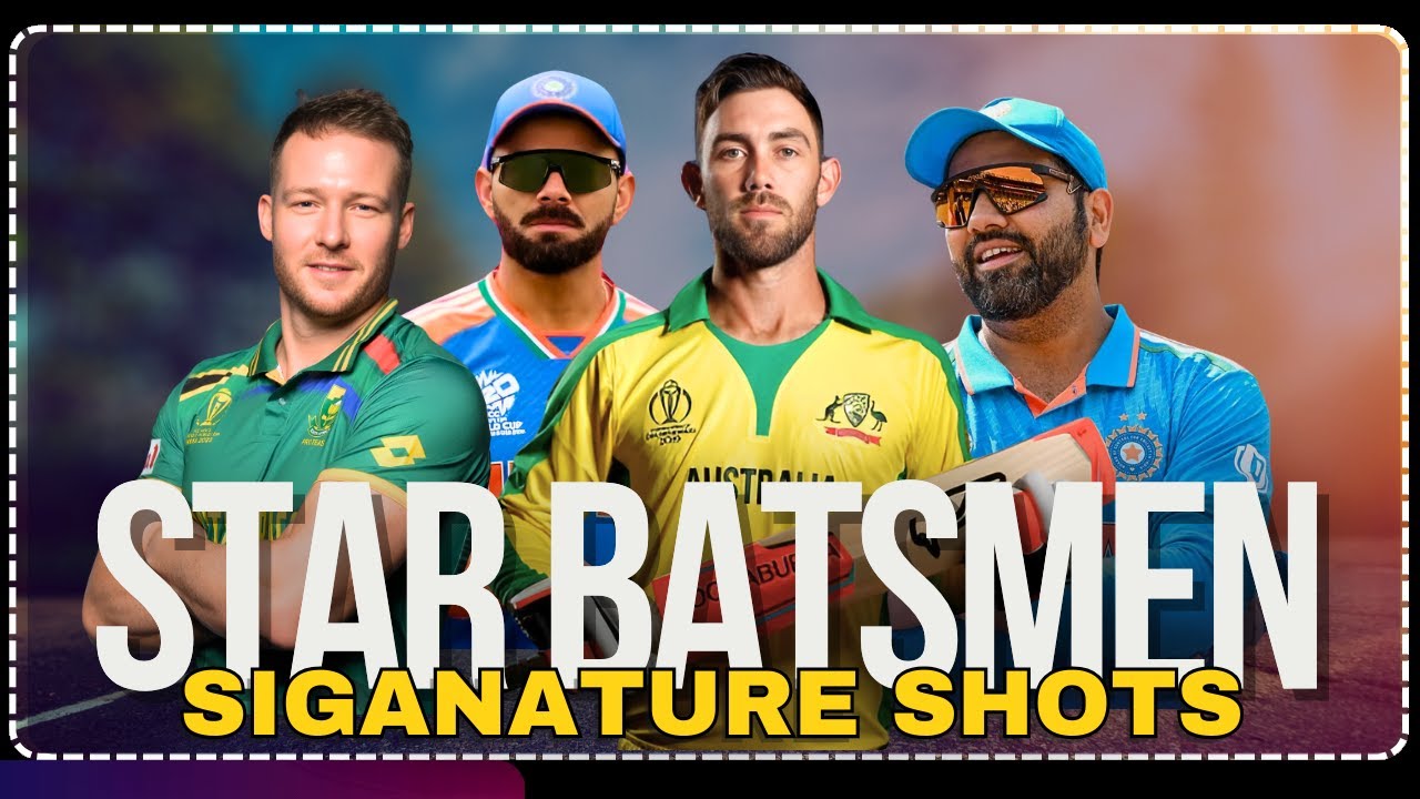 Star Batsmen & Signature shots #viral #cricket #top5