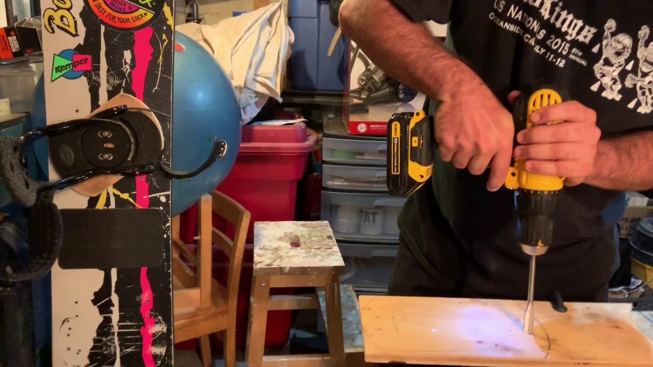 How to make a vintage snowboard plate