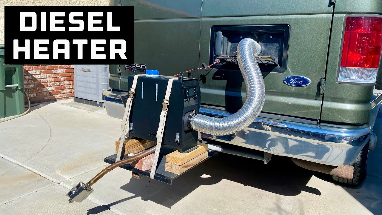 My Diesel Heater Set Up On My Ford E350 Camper Van