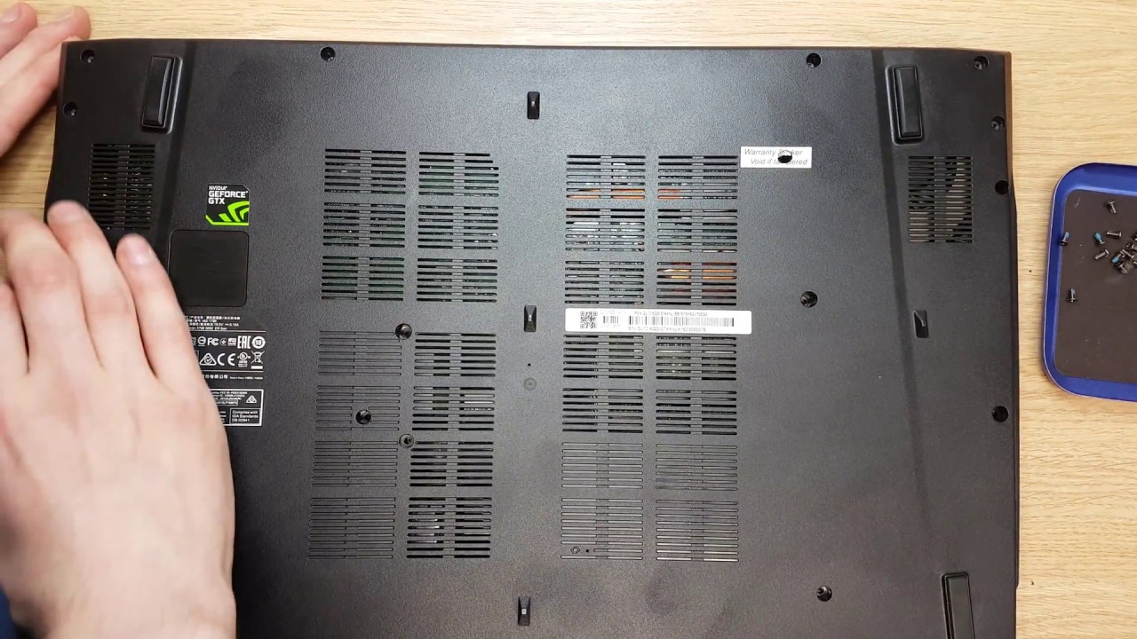 MSI GL72 6QD (MS-1796) 17.3 FHD disassemble to replace thermal grease and clean MSI.lv