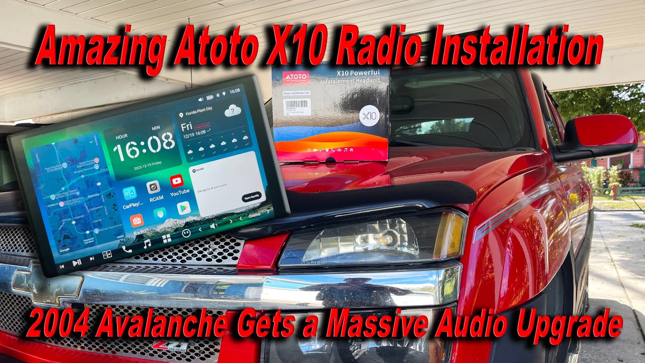 Отличное обновление! Установка автомагнитолы Atoto X10 в мой Chevrolet Avalanche 2004 года.