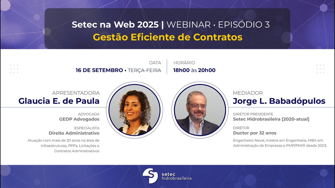 Setec na Web 2025  Epis&oacute;dio 3   Gest&atilde;o Eficiente de Contratos