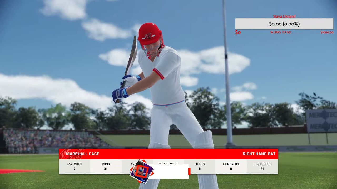 Cricket 22 - Career Mode - Ukraine Charity Stream