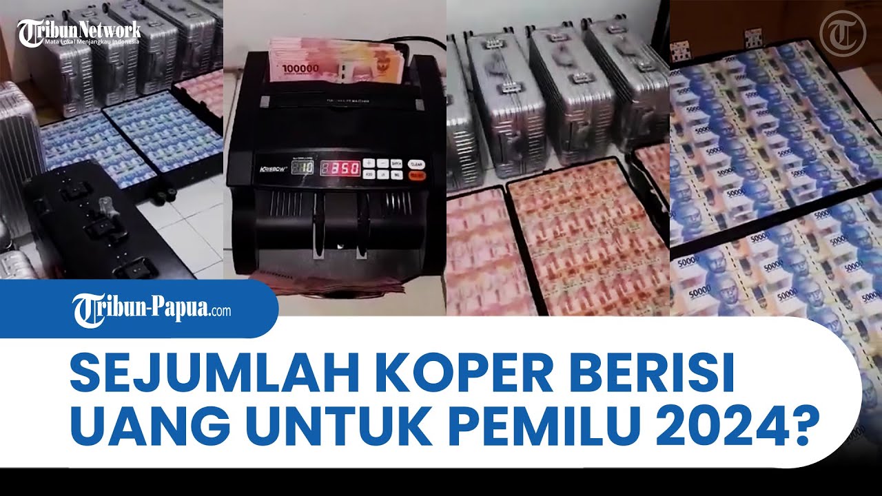 VIRAL Sejumlah Koper Berisi Uang, Diklaim Untuk Serangan Fajar Pilkada 2024