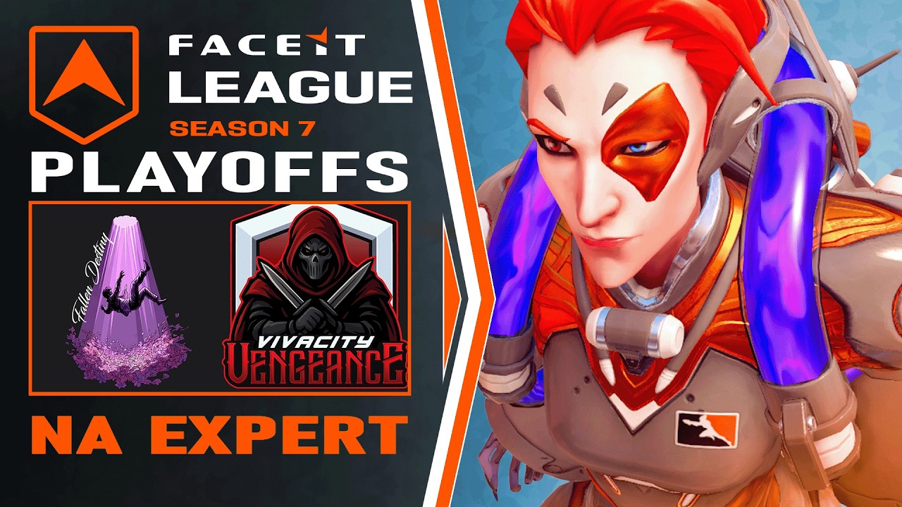 FACEIT League OW S7 PLAYOFFS | NA Expert LBF | (3) Fallen Destiny vs (5) VTY Vengeance