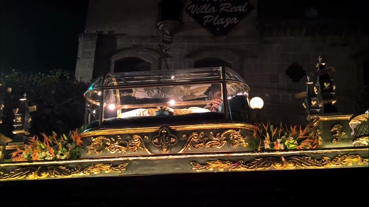 Procesión del Señor Sepultado De San Nicolás, Quetzaltenango 2025. 