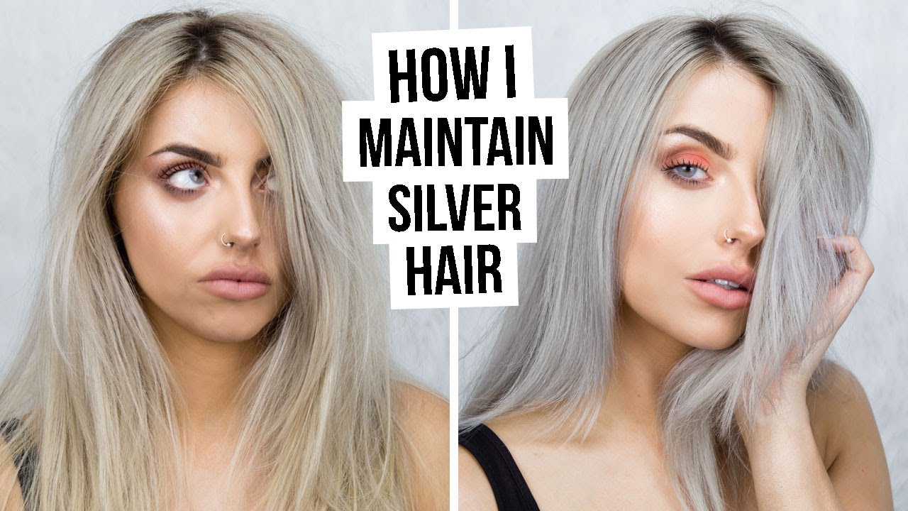 HOW I MAINTAIN SILVER HAIR TUTORIAL I COCOCHIC I ad