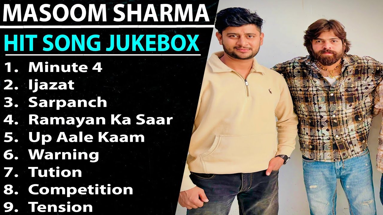 Mashoom Sharma Top Haryanvi Songs Jukebox 🔥 | Gundey Dore Pai | Sharp Shooters | Udte Teer