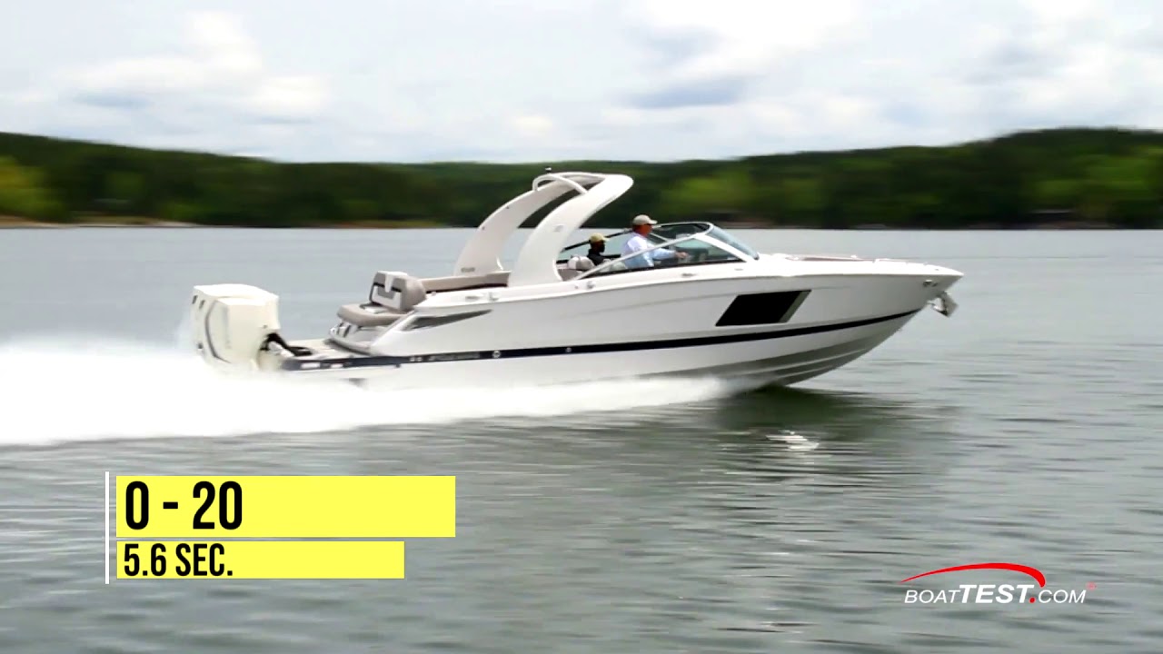 Four Winns Horizon 290 OB (2019-) Test Video - By BoatTEST.com