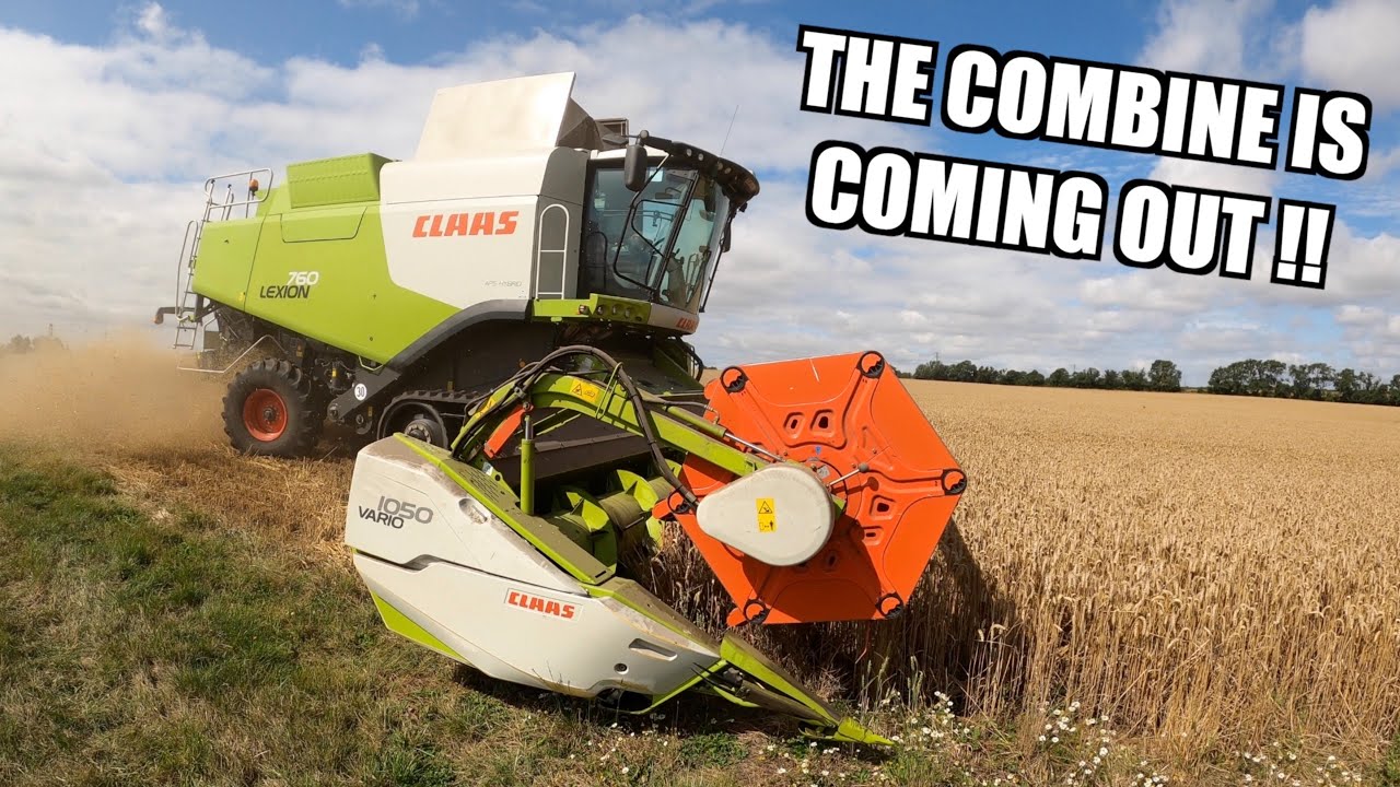 HARVEST 2021 BEGINS! CLAAS LEXION 760 COMBINING WHEAT, GETTING IT IN WHILE THE WEATHER'S GOOD!