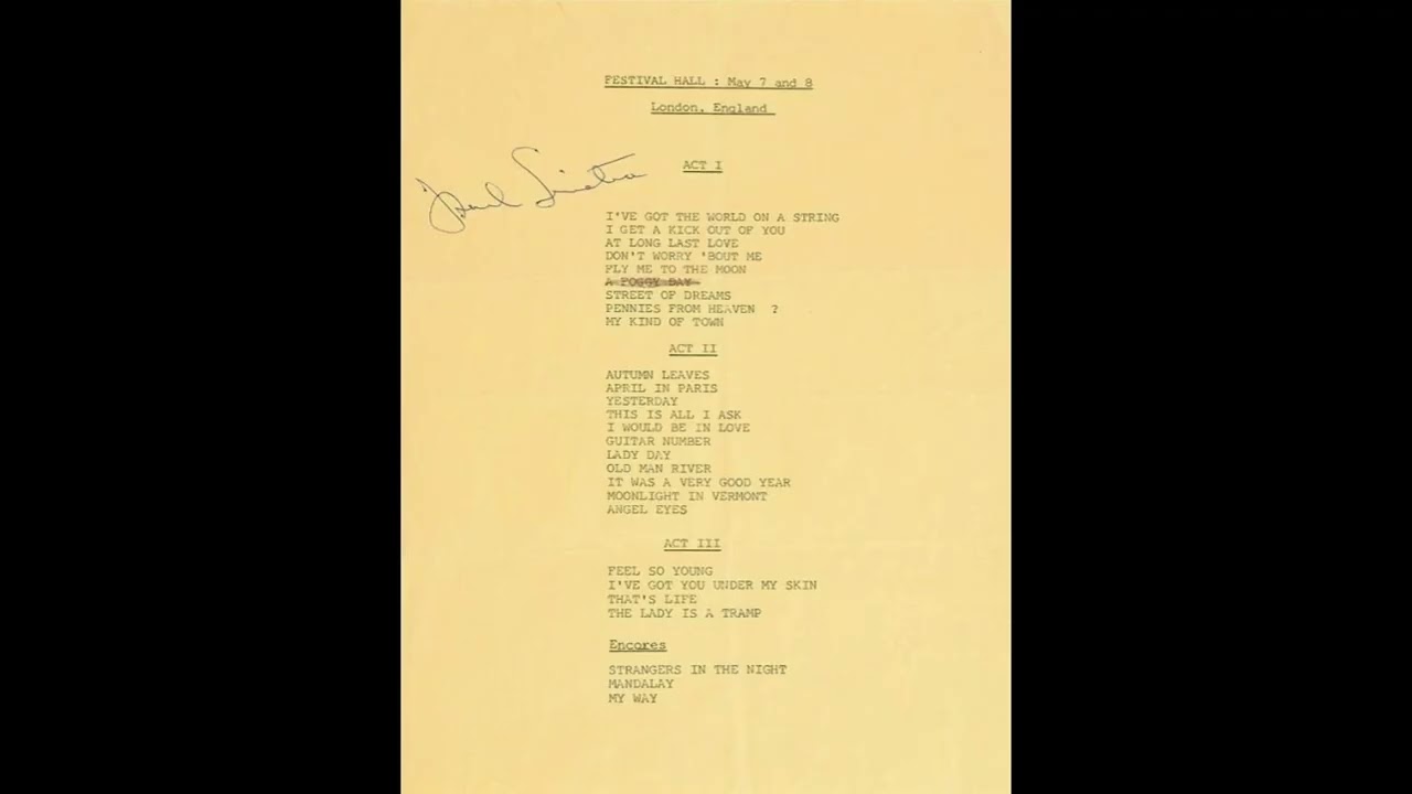 Frank Sinatra - I Would Be In Love (Anyway) 1970 (Live)