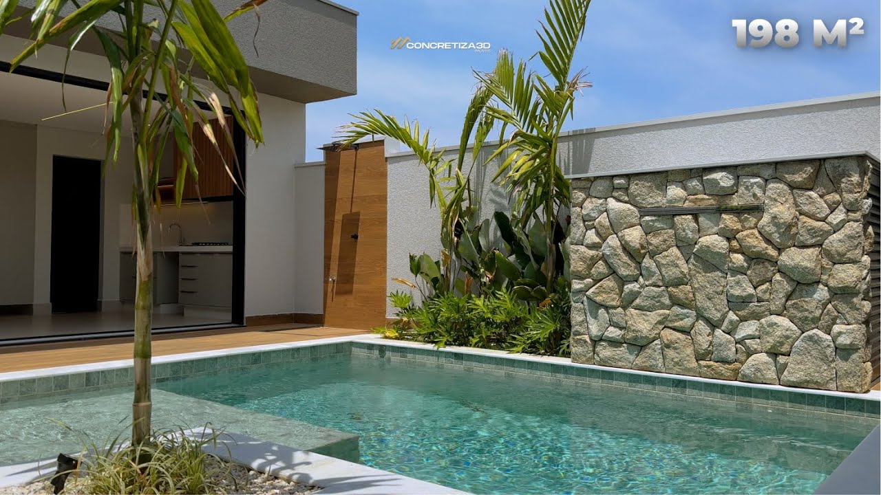 CASA MODERNA COM MENOS DE 200M² NO JARDIM DONA MARIA CÂNDIDA | DESIGN E CONFORTO EM CADA DETALHE