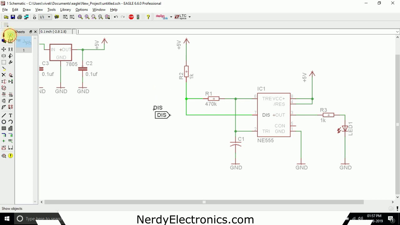 PCB Design with EAGLE - 6 - Signal Labels