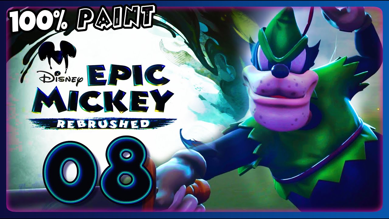 Epic Mickey Rebrushed Walkthrough Part 8 (PS5) 100% Paint Path 🔵