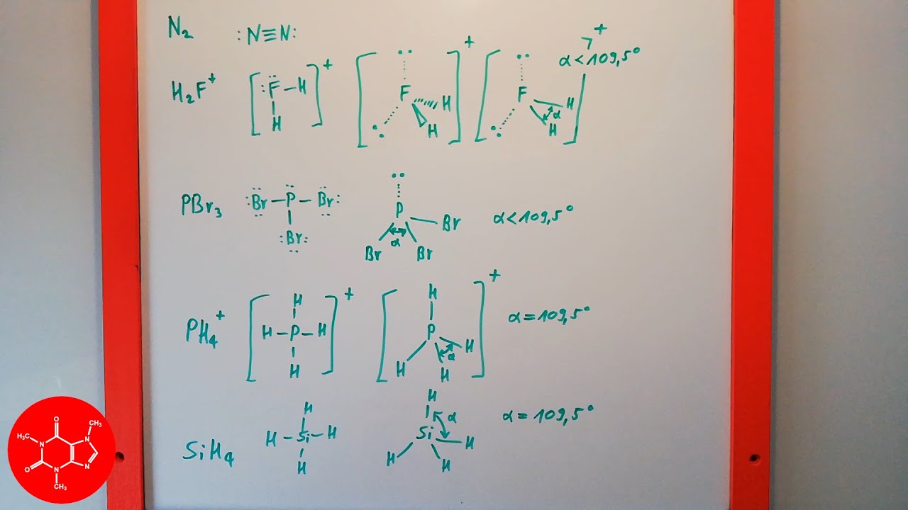 Esercizi di applicazione del modello VSEPR a formule di struttura - 1 di 2 - lezione di chimica