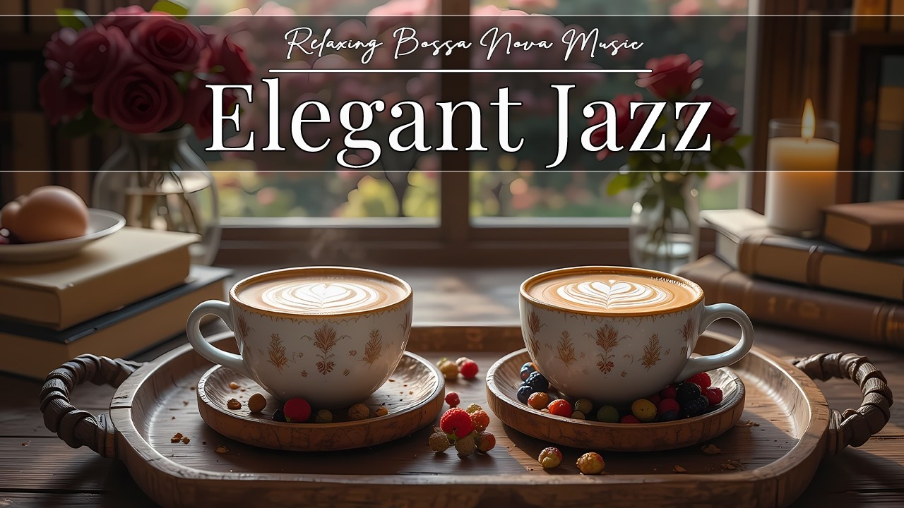 Elegant Jazz Music ☕ Smooth Bossa Nova Background for Relaxing, Stress Relief & Good Moods