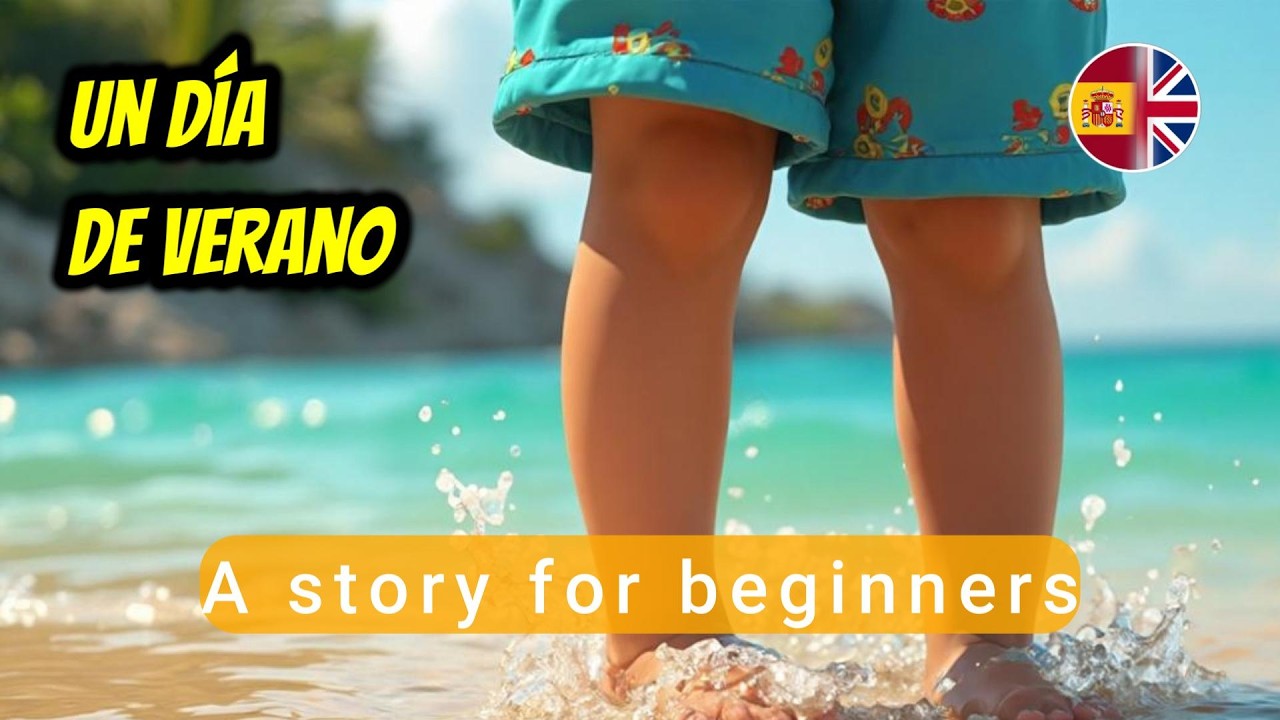 🌞 A Summer Day at the Beach 🏖️ | Short Spanish Listening Story | Learn Spanish with Relaxing Vibes!