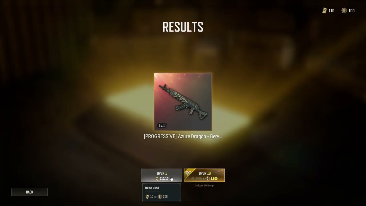 Using 500 Contraband Coupons to unbox the PUBG PROGRESSIVE Azure Dragon - Beryl M762 in 2024