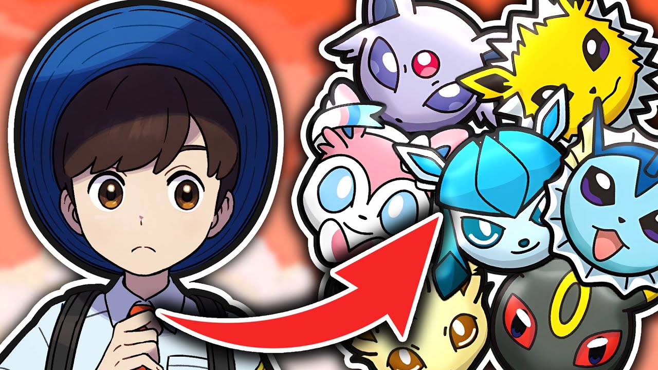 POKÉMON SCARLET mas SÓ posso usar EEVEELUTIONS!  🐰