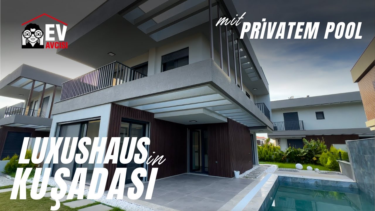 Luxushaus zum Verkauf mit privatem Pool in Kusadasi I Kusadasi Haus zu Verkaufen #1416
