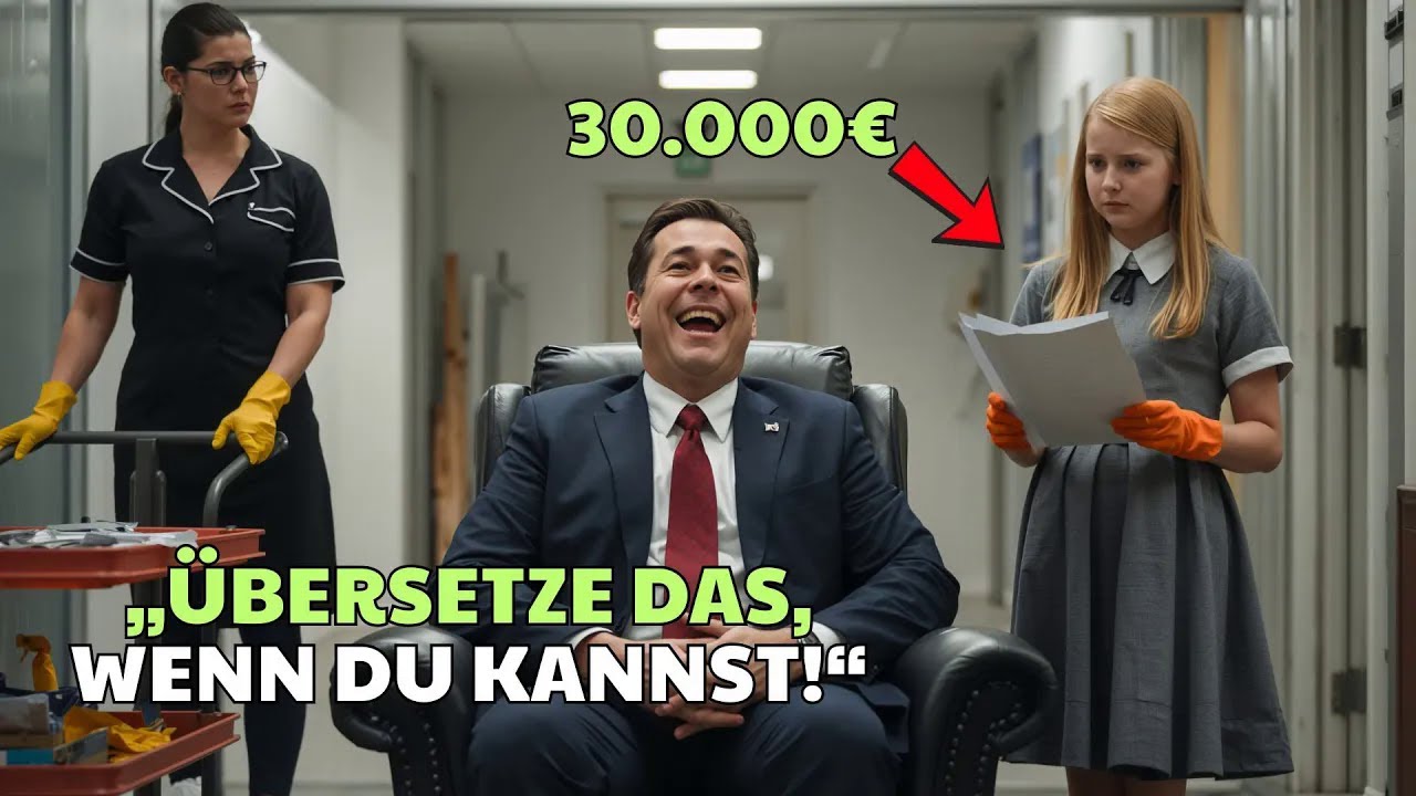 „Übersetze das, und das Gehalt ist dein“ – lachte der Millionär, doch die Tochter verblüffte ih