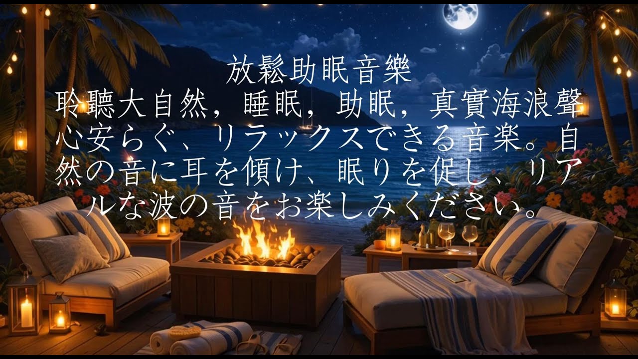 【無廣告】睡眠音樂+大自然的聲音 😴 慢呼吸・深度放鬆 BGM