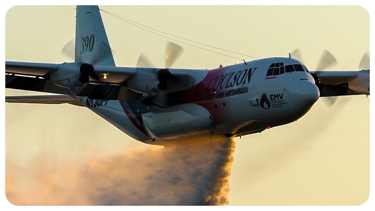 [120FPS] Water Bomber Aircraft in Slow Motion - 2017 Avalon Airshow