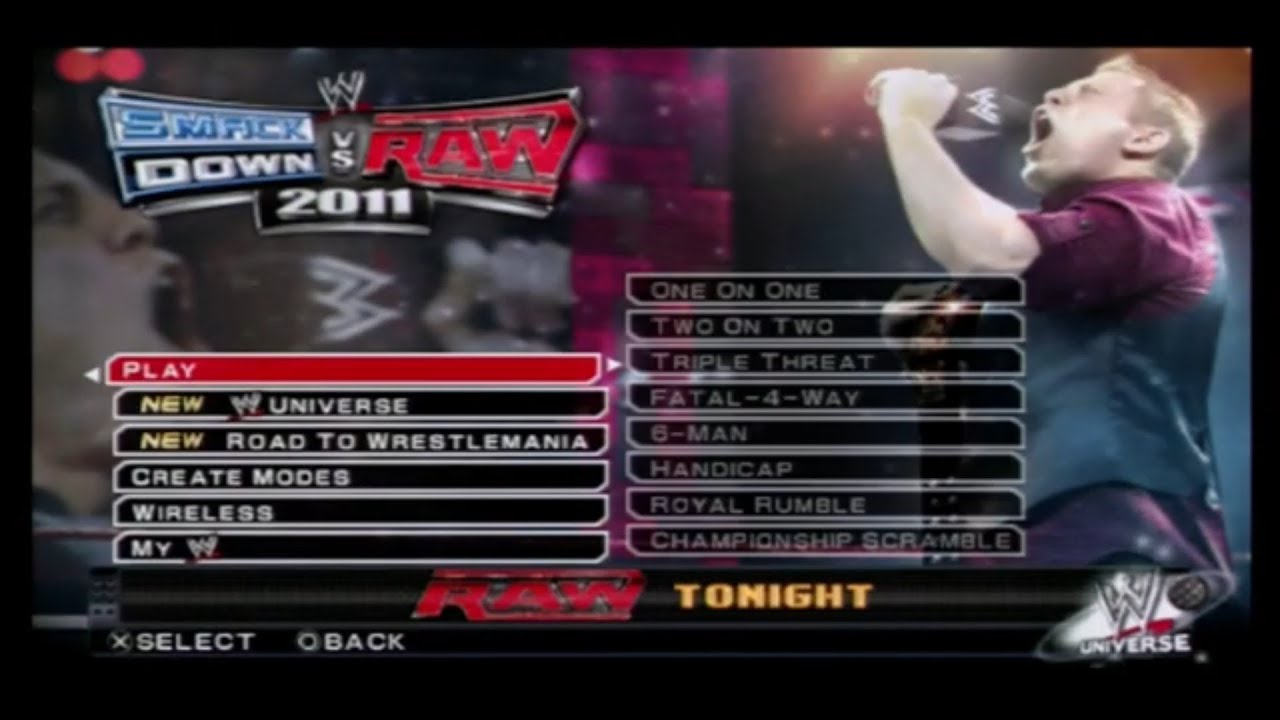 WWE SmackDown vs. Raw 2011 -- Gameplay (PSP)