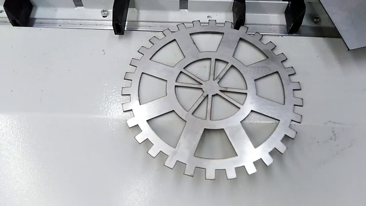 Acctek co2 laser cutting machine test for Bayer