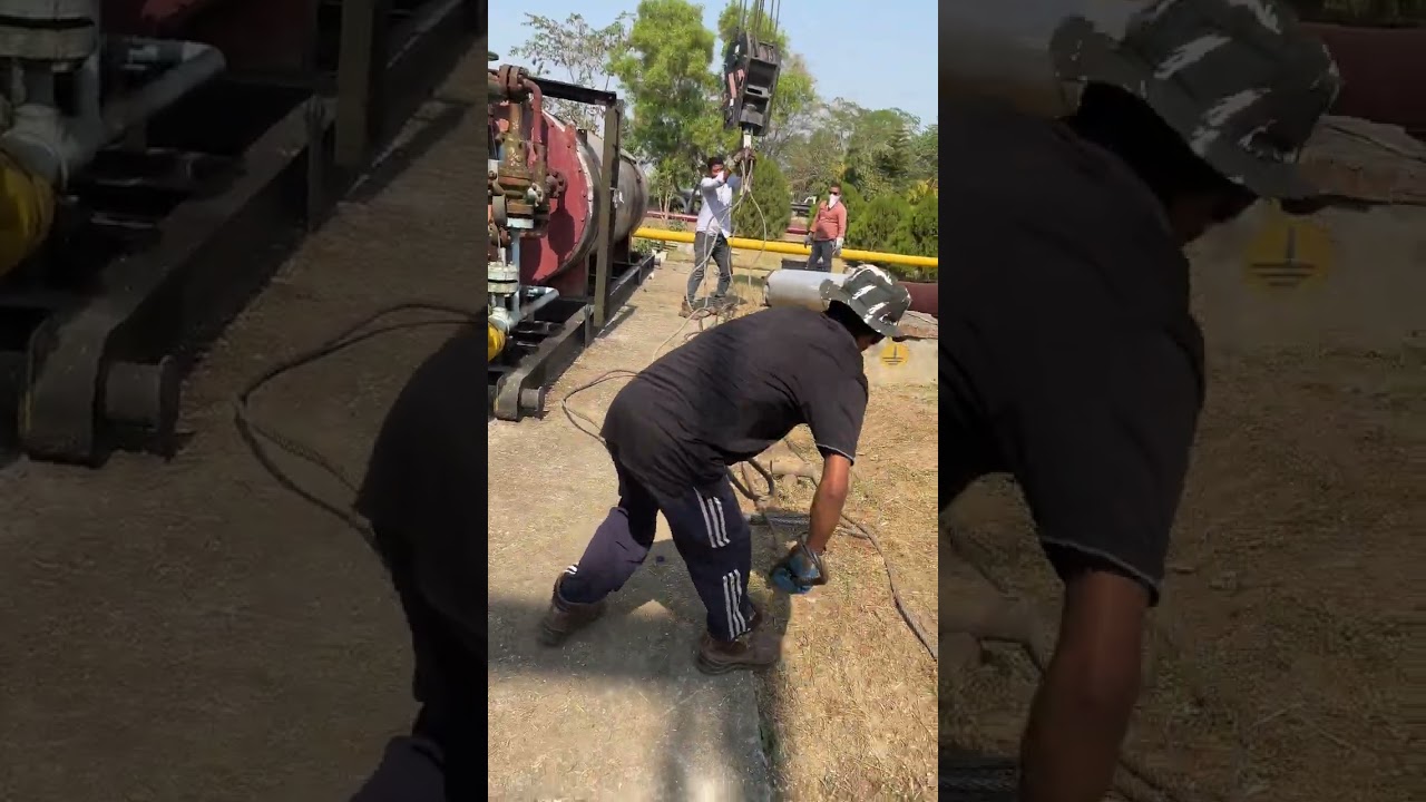an unit lifting operation 