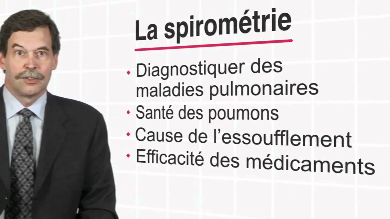 Qu'est-ce que la spirométrie? Un test respiratoire simple