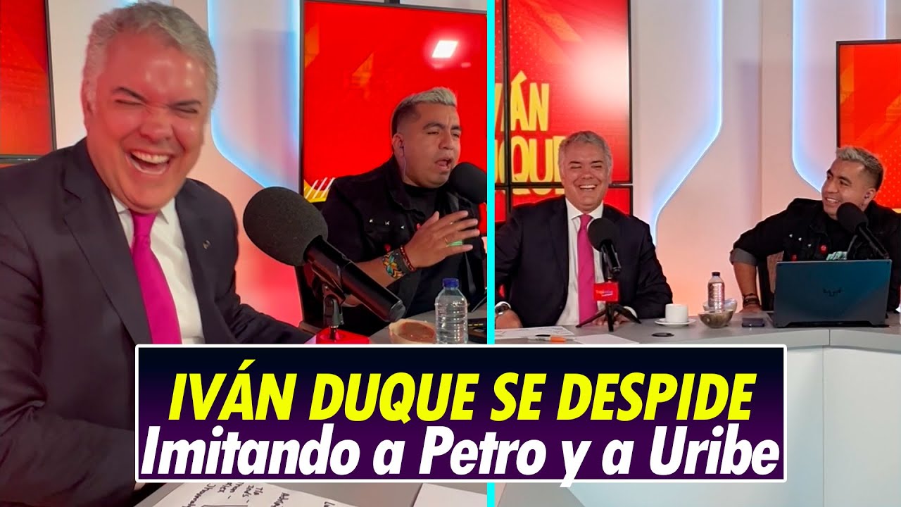Iván Duque imitando a Petro y a Uribe además de otras 