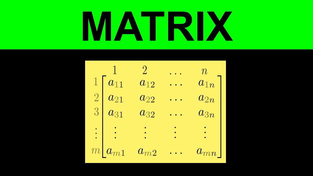 Introduction to Matrices and Matrix Operations - Linear Algebra