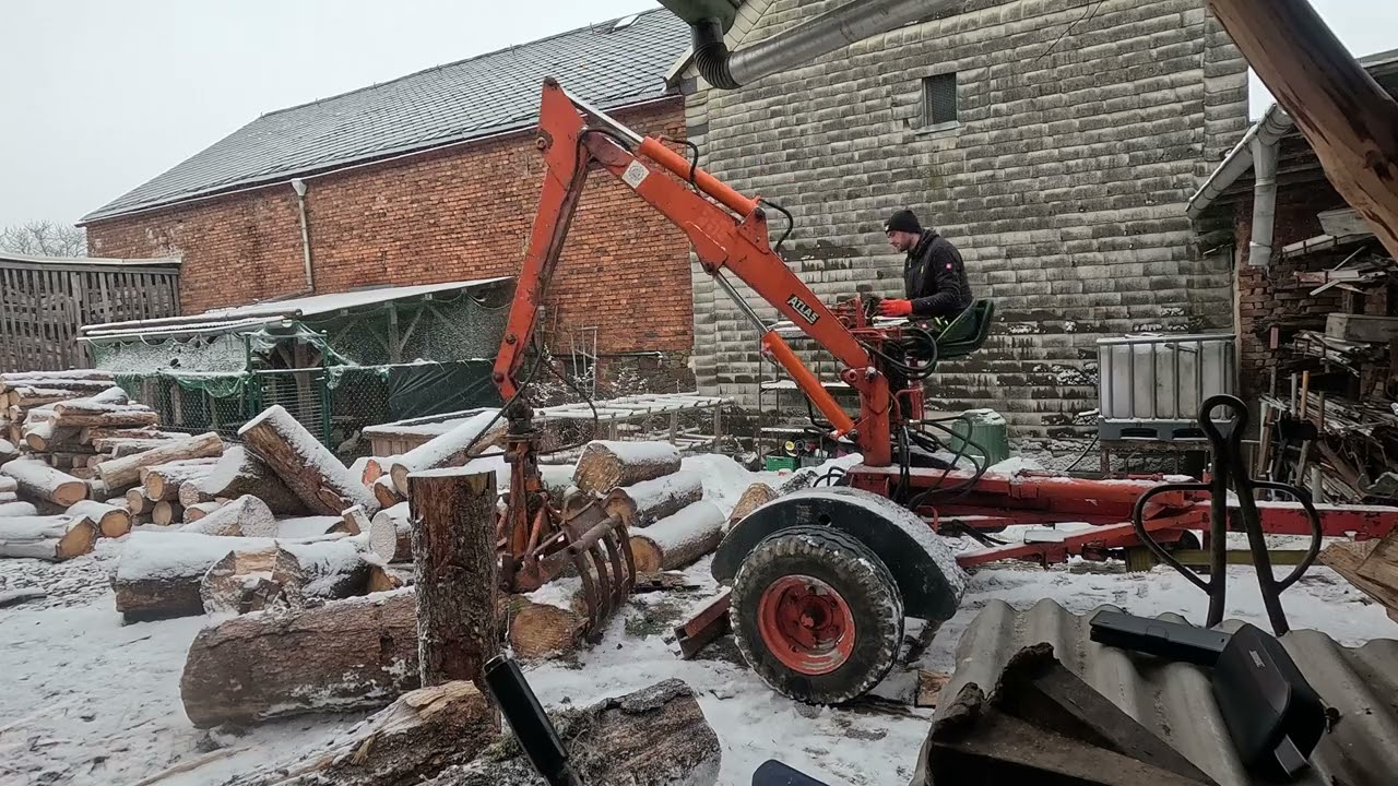 HofVlog:75 Holz spalten (kurzer Vlog )