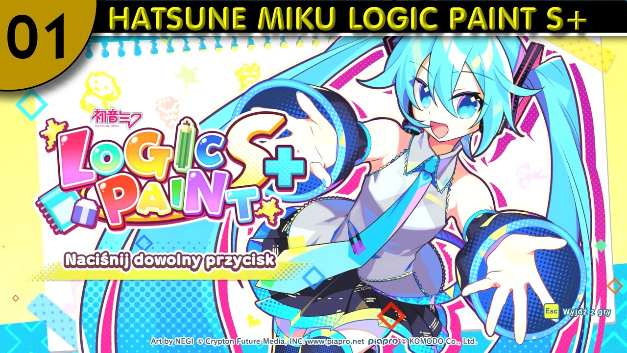 (01) HATSUNE MIKU LOGIC PAINT S+ = Gameplay 4K 60 FPS