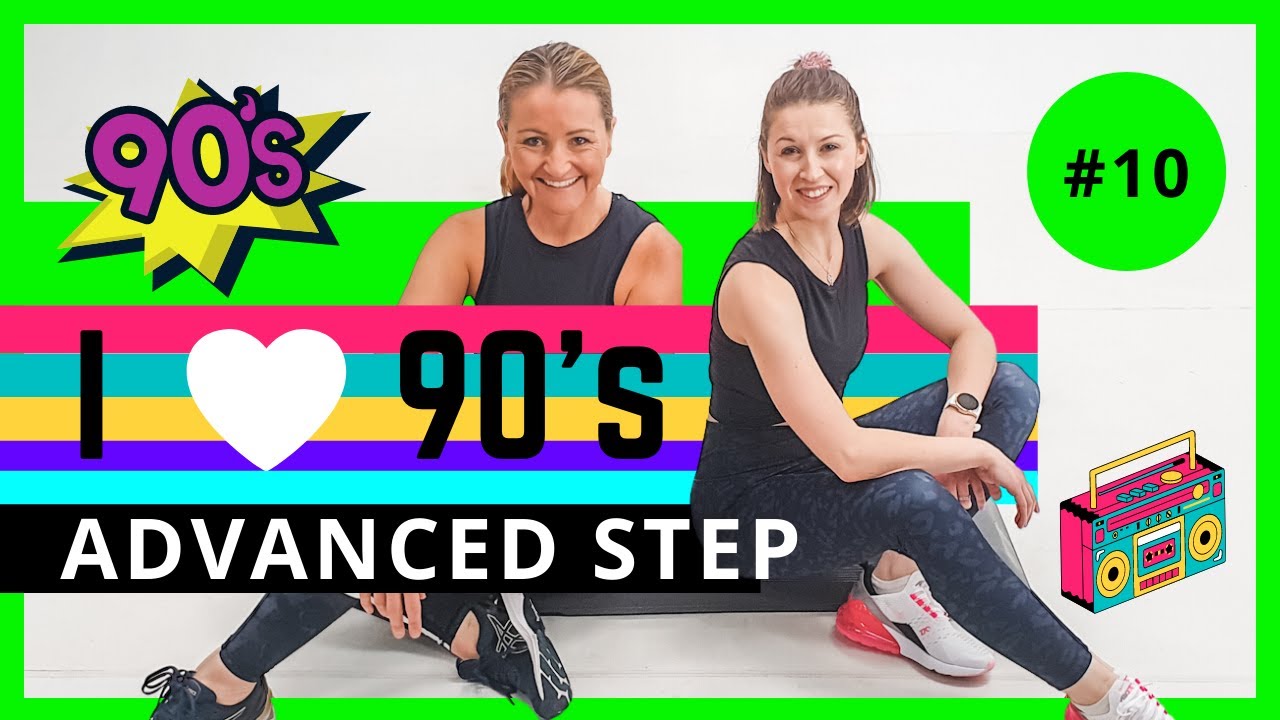 Step Aerobics 90’s Workout 💚 Advanced #10 💚 Banging 90’s music