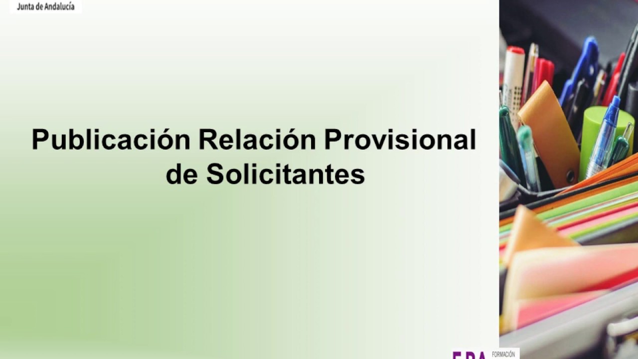 9  PUBLICACIÓN RELACIÓN PROVISIONAL Y ALEGACIONES