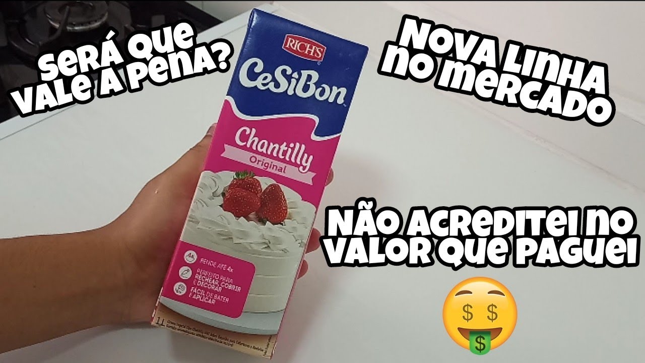 Testando Chantilly da CeSiBon / Nova linha no mercado! Será que vale a pena? Qual rendimento?