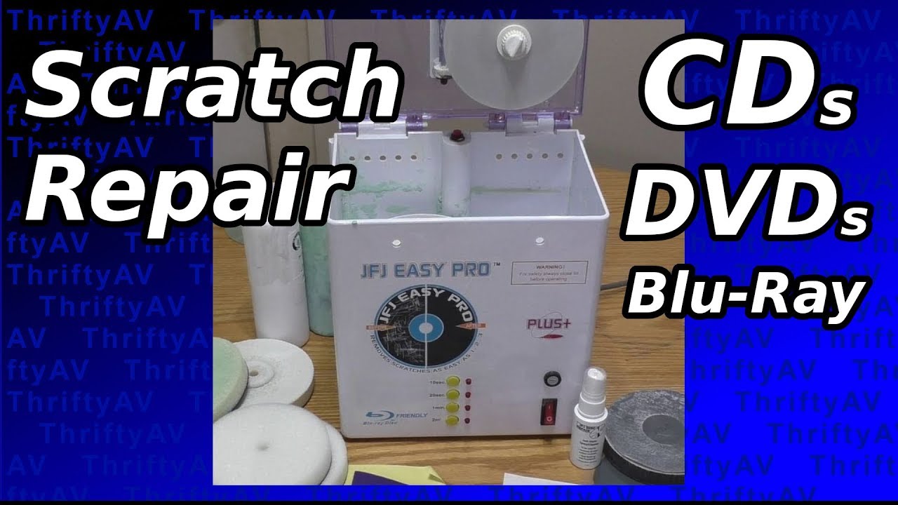 Your scratched up discs won't play? Fix CDs, DVDs, and Blu-rays with a JFJ Easy Pro Resurfacer!