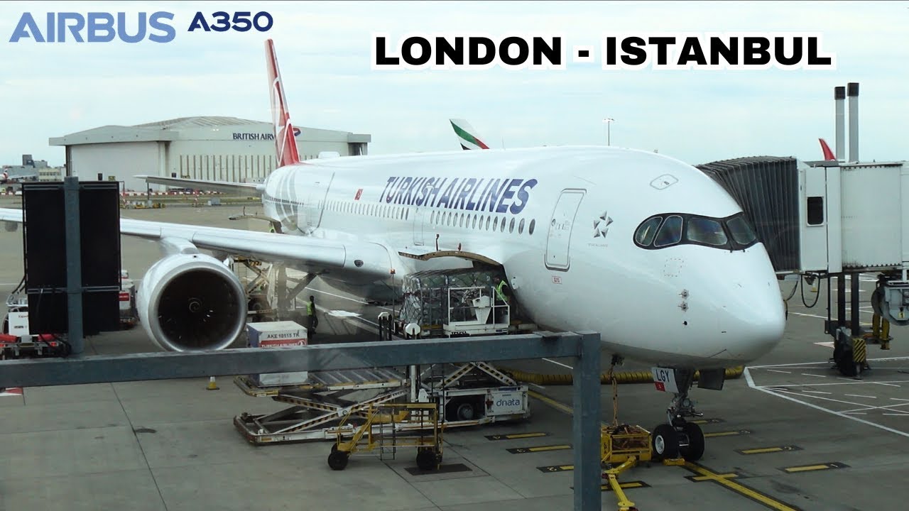 Turkish Airlines BRAND NEW A350 Economy Class Full Flight Review | London to Istanbul
