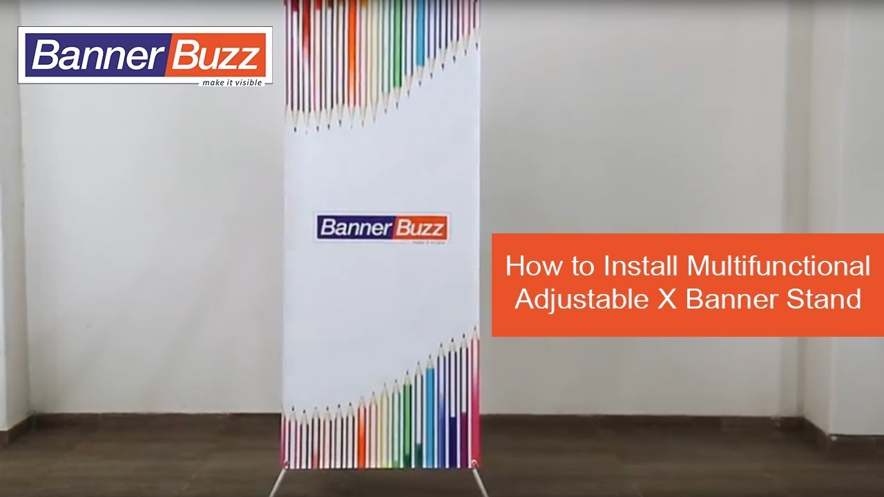 How to Install Multifunctional Adjustable X Banner Stands