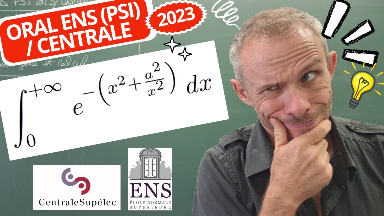 Oral ENS/CENTRALE (2023) : une intégrale à paramètre (spé/L2)