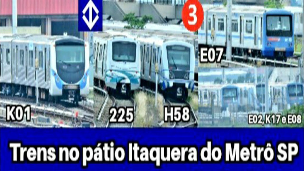 Metrô SP | Trens no pátio Itaquera da linha 3-Vermelha