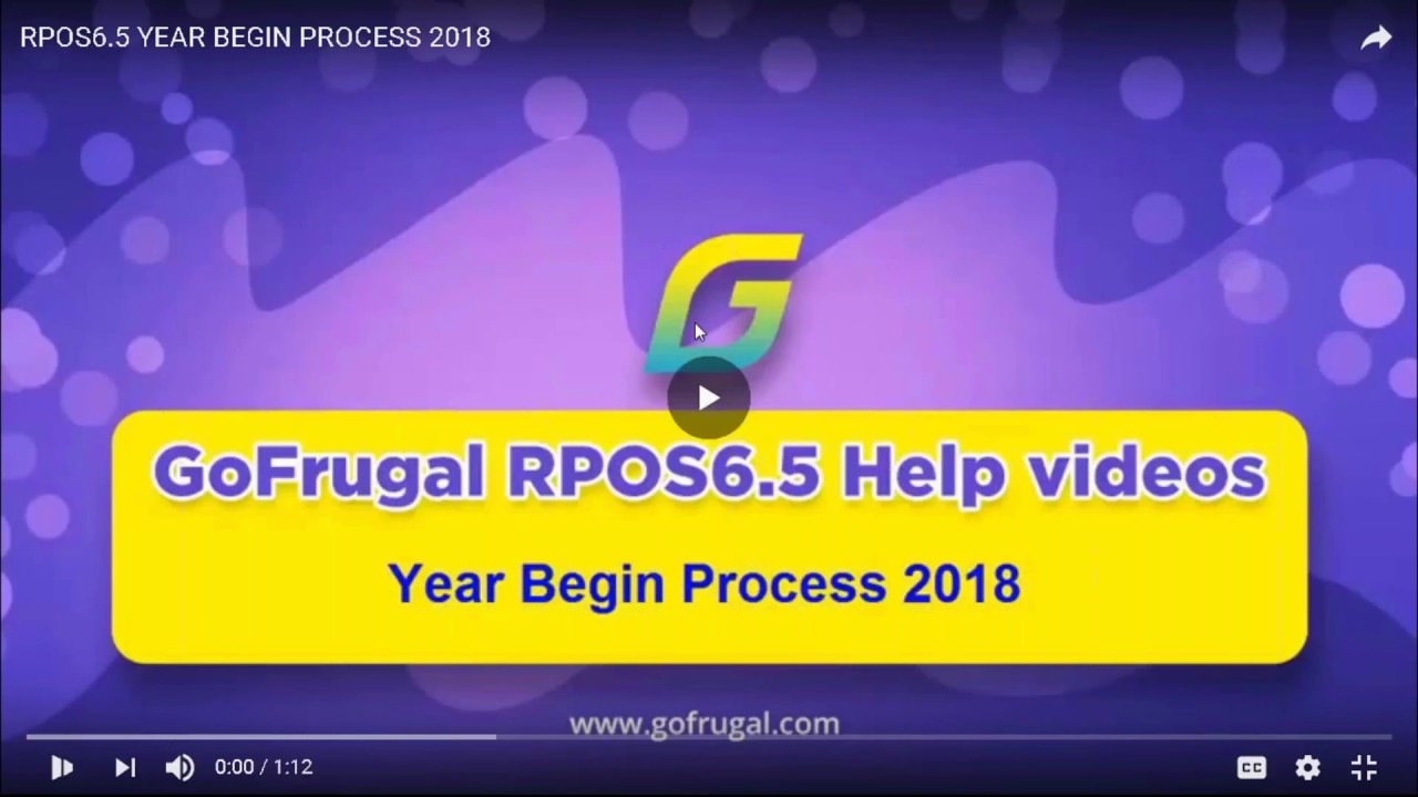 RPOS6 Free Online Training Guidelines for Year Begin Process