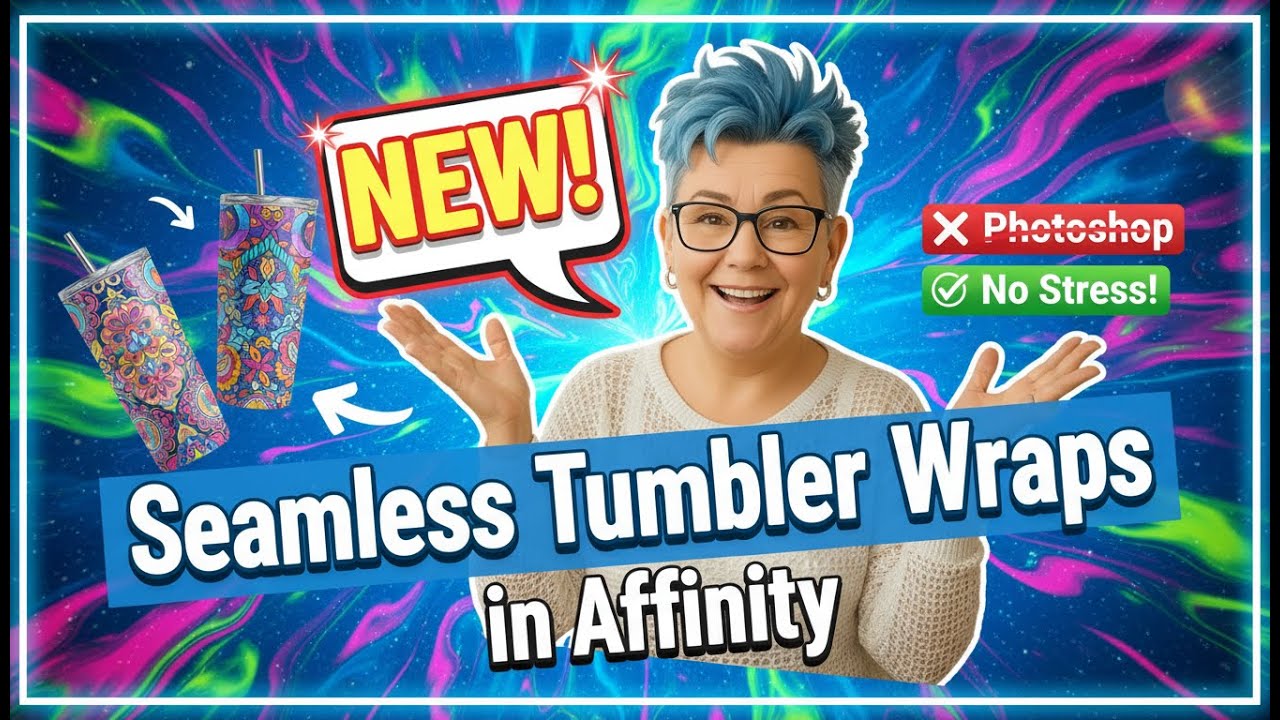 НОВИНКА! Бесшовные обертки для стаканов в Affinity (без фотошопа, без стресса)