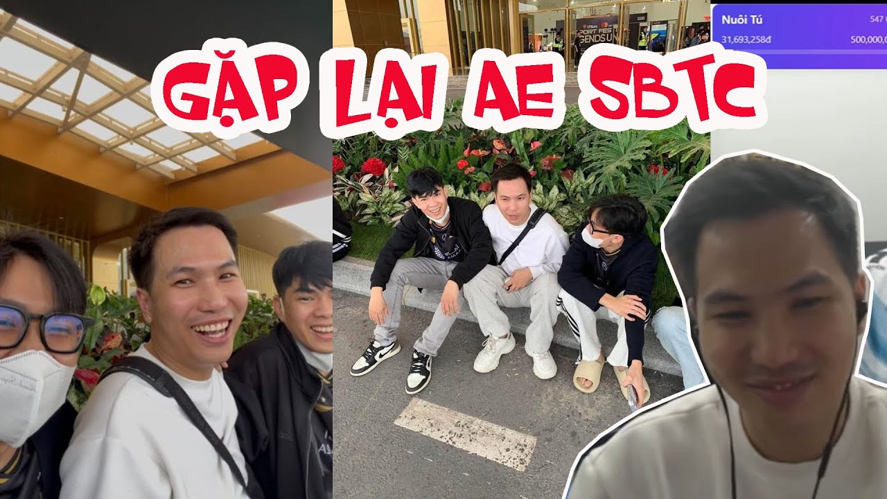 Sena vui vẻ khi được gặp lại anh em SBTC v&agrave; chửi Đại khi đi chơi c&ugrave;ng team cứ xị mặt ra