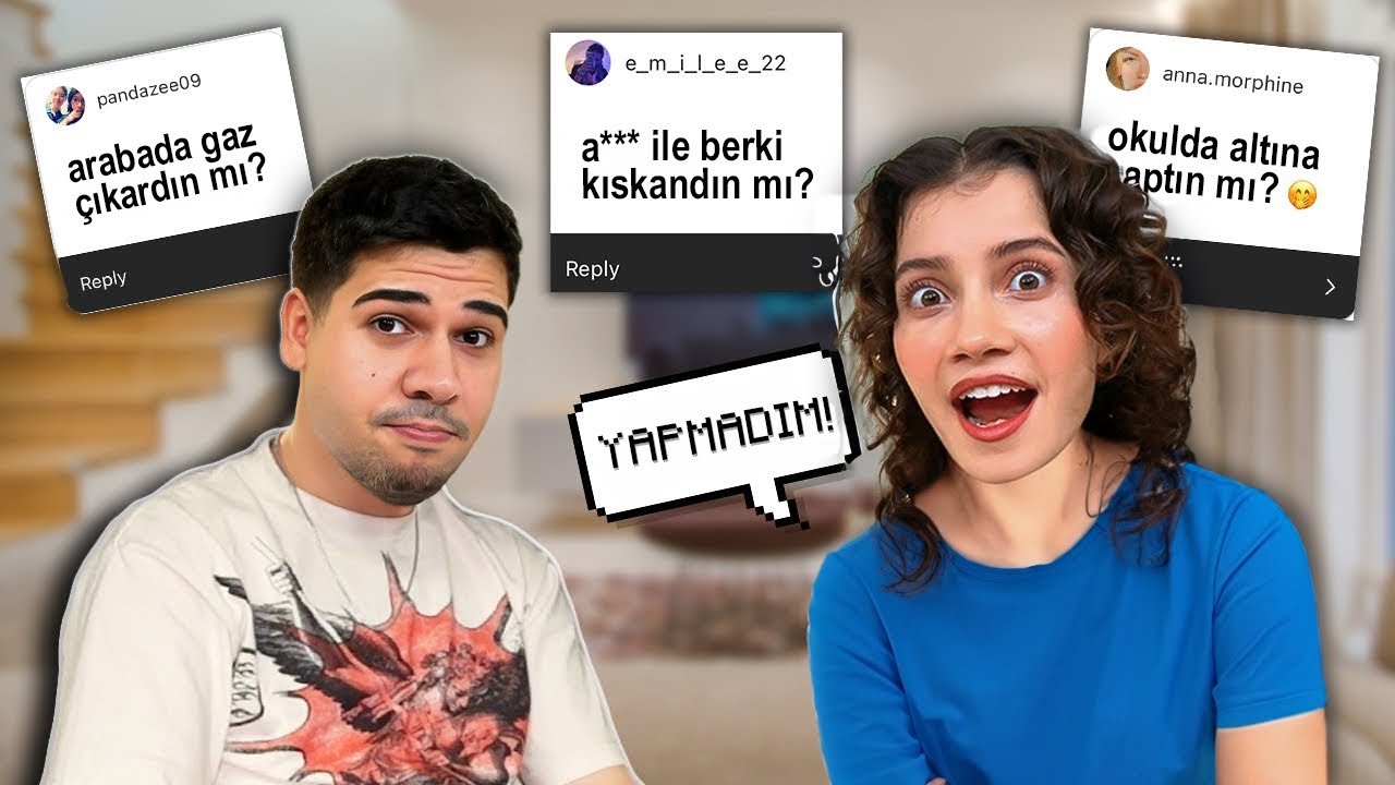 YAPTIM YAPMADIM CHALLENGE !! SAÇMA SAPAN SORULAR ?! ‪| PELİN YAR | BERK ÇİÇEKGİL