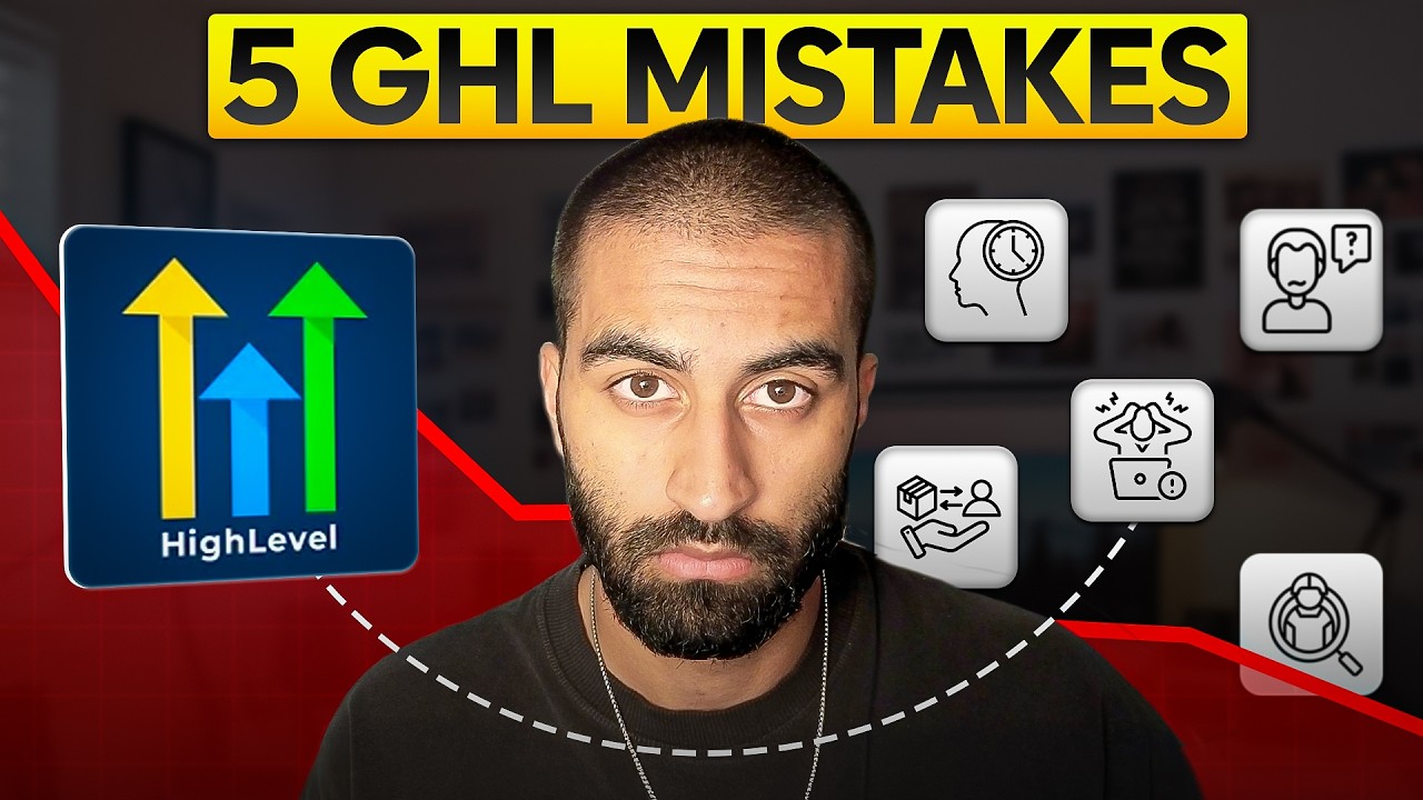 Top 5 painfully Common GoHighLevel Beginner Mistakes (AVOID PLZ)