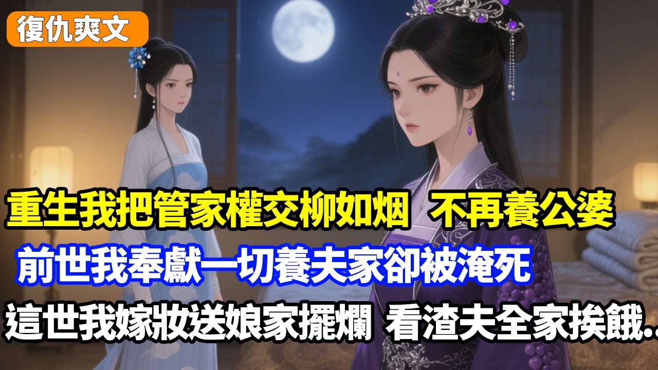 重生我把管家權交给柳如烟，不再奉養公婆，前世我奉獻一切養夫家卻落淹死下場，這世我嫁妝送娘家擺爛，看渣夫全家跟小妾挨餓